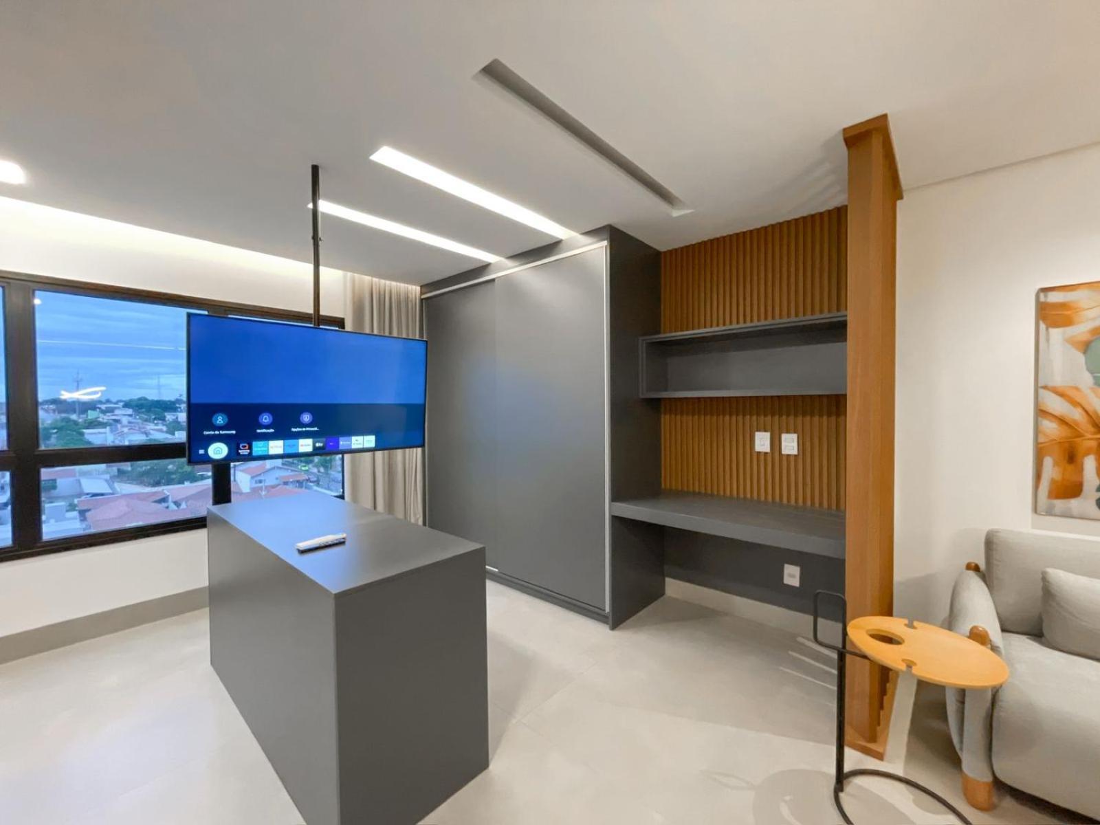 Apartamento Flat Moderno E Amplo Ao Lado Do Shopping Cg