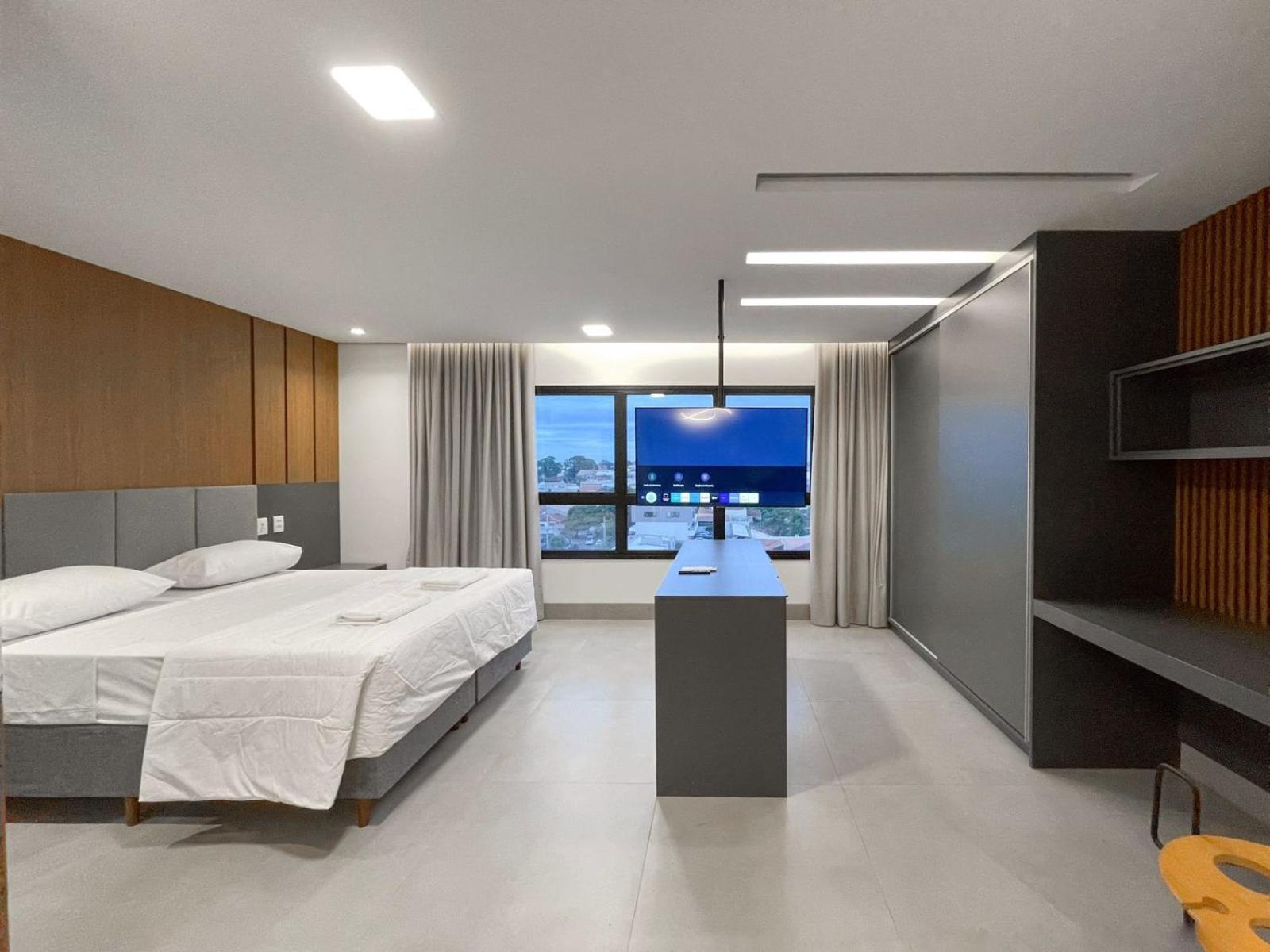 Apartamento Flat Moderno E Amplo Ao Lado Do Shopping Cg
